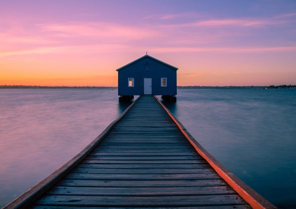 Blue boat House 4x3